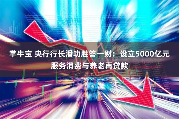 掌牛宝 央行行长潘功胜答一财：设立5000亿元服务消费与养老再贷款