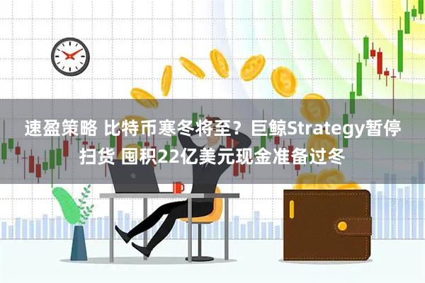 速盈策略 比特币寒冬将至？巨鲸Strategy暂停扫货 囤积22亿美元现金准备过冬
