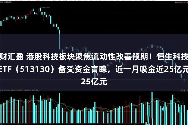财汇盈 港股科技板块聚焦流动性改善预期！恒生科技ETF（513130）备受资金青睐，近一月吸金近25亿元